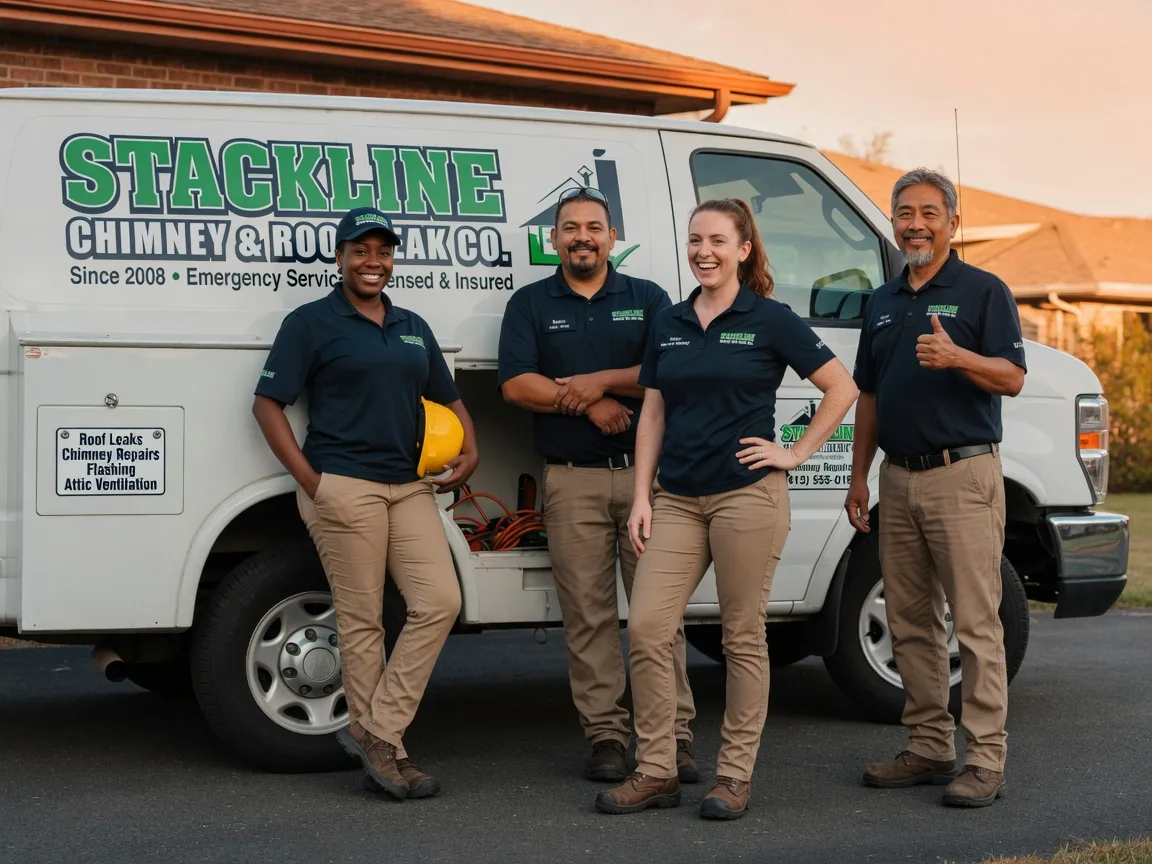 Chimney flashing repair company in Edmond, WV